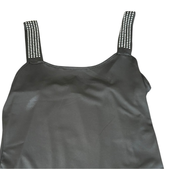 Chic Me Rhinestone Studded Black Knit Camisole - Picture 1 of 4